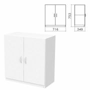 Шкаф закрытый «Бюджет», 716х349х753 мм, белый (КОМПЛЕКТ)