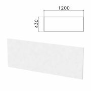 Экран-перегородка «Бюджет», 1200х16х430 мм, белый (КОМПЛЕКТ С ФУРНИТУРОЙ)