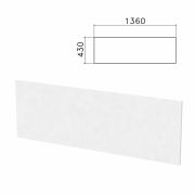 Экран-перегородка «Бюджет», 1360х16х430 мм, белый (КОМПЛЕКТ С ФУРНИТУРОЙ)