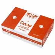 Сахар-рафинад WELDAY (ВЭЛДЭЙ), 1 кг (180 кусочков, размер 15х16х21 мм), 622405