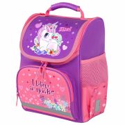 Ранец ПИФАГОР BASIC, 1 отделение, 3 кармана, эргономичная спинка, «Happy unicorn», 35х28х18 см, 271372