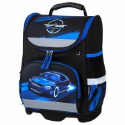 Ранец ЮНЛАНДИЯ WISE, 1 отделение, 3 кармана, устойчивое дно, «Speed race», 37x29х15 см, 271398