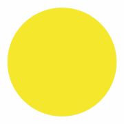 Знак безопасности «Желтый круг на двери», КОМПЛЕКТ 5 шт., диаметр 150 мм, пленка самоклеящаяся, И 16, И16