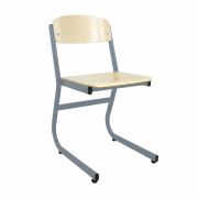 Стул ученический регулируемый «Атлант/Олимп», 340х430х800 мм, рост 6, серый каркас