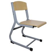 Стул ученический регулируемый «Атлант/Олимп», 340х430х720-800 мм, рост 4-6, серый каркас