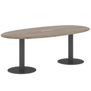 Конференц стол WAVE WOST 2211, дуб сонома/антрацит, 220х110х75.4 см
