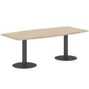 Конференц стол WAVE WCST 2211, бук тиара/антрацит, 220х110х75.4 см