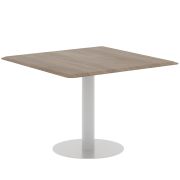 Конференц стол WAVE WCT 1111, дуб сонома/алюминий, 110х110х75.4 см