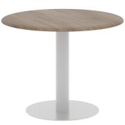 Конференц стол WAVE WCT 110, дуб сонома/алюминий, D100х75.4 см