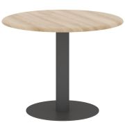 Конференц стол WAVE WCT 110, бук тиара/антрацит, D100х75.4 см