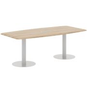 Конференц стол WAVE WCST 2211, бук тиара/алюминий, 220х110х75.4 см