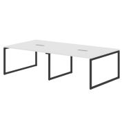 Конференц стол XTEN-Q, 272х140, белый/антрацит