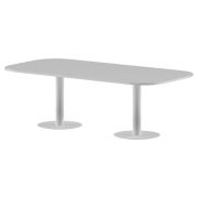 Конференц стол ПРГ-8 Белый/Белый 2400х1200