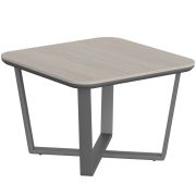 Стол журнальный LINE СФ-571608.1, дуб серый/черный графит, 75х75х50 см