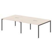 Стол для переговоров X-TEN S 2764х1406х750, Бук Тиара/Антрацит