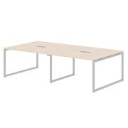 Конференц стол XTEN-Q, 272х140, бук тиара/алюминий