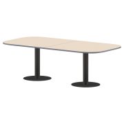Конференц стол ПРГ-8 клен мультиплекс/Антрацит 3600х1200