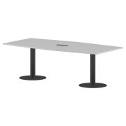 Конференц стол ПРГ-4 Белый/Антрацит 2400х1200