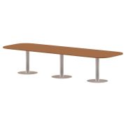 Конференц стол ПРГ-7 Груша Ароза/Белый 3600х1200