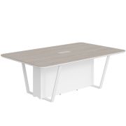 Стол для заседаний LINE СФ-571722.1, дуб серый/белый премиум, 220х130х75.4 см