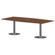 Конференц стол ПРГ-4 Орех Французский/Алюминий 2400х1200