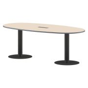 Конференц стол ПРГ-3 клен мультиплекс/Антрацит 2200х1100