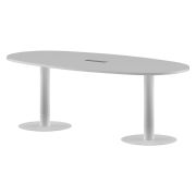 Конференц стол ПРГ-3 Белый/Белый 2200х1100