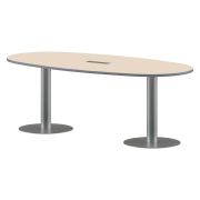 Конференц стол ПРГ-3 клен мультиплекс/Алюминий 2200х1100