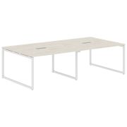 Конференц-стол XTEN-Q XQSCT 2714, сосна эдмонт/белый, 2720х1406х750 мм