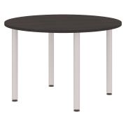 Конференц-стол круглый XTEN XRT 120, дуб юкон/алюминий, 1200х1200х750 мм