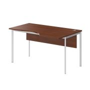 Стол эргономичный с фронтальной панелью правый IMAGO-S 140x90 см, орех французский/белый