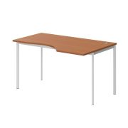 Стол эргономичный правый IMAGO-S 140x90 см, груша ароза/белый
