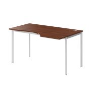 Стол эргономичный правый IMAGO-S 140x90 см, орех французский/белый