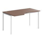 Стол эргономичный левый IMAGO-S 140x90 см, ясень шимо/белый