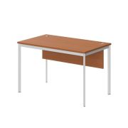 Стол рабочий с фронтальной панелью IMAGO-S 120x72 см, груша ароза/белый