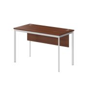 Стол рабочий с фронтальной панелью IMAGO-S 120x60 см, орех французский/белый