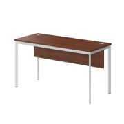 Стол рабочий с фронтальной панелью IMAGO-S 140x60 см, орех французский/белый