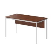 Стол рабочий с фронтальной панелью IMAGO-S 140x72 см, орех французский/белый