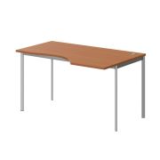 Стол эргономичный правый IMAGO-S 140x90 см, груша ароза/алюминий
