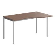 Стол эргономичный правый IMAGO-S 140x90 см, ясень шимо/алюминий