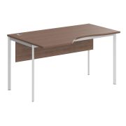 Стол эргономичный с фронтальной панелью левый IMAGO-S 140x90 см, ясень шимо/белый