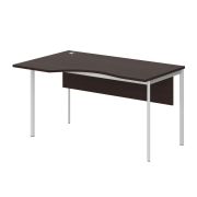 Стол эргономичный с фронтальной панелью левый IMAGO-S 140x90 см, венге магия/белый