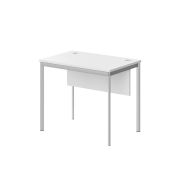 Стол рабочий с фронтальной панелью IMAGO-S 90x60 см, белый/алюминий