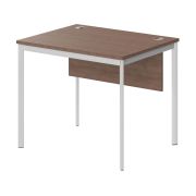 Стол рабочий с фронтальной панелью IMAGO-S 90x72 см, ясень шимо/белый