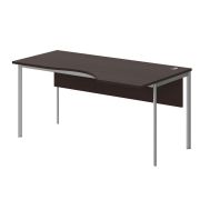 Стол эргономичный с фронтальной панелью правый IMAGO-S 160x90 см, венге магия/алюминий