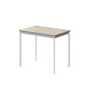 Стол рабочий IMAGO-S 90x60 см, клен мультиплекс/белый