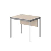 Стол рабочий с фронтальной панелью IMAGO-S 90x72 см, клен мультиплекс/алюминий