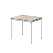 Стол рабочий IMAGO-S 90x72 см, клен мультиплекс/белый