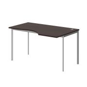 Стол эргономичный правый IMAGO-S 140x90 см, венге магия/алюминий