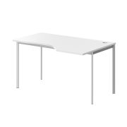 Стол эргономичный правый IMAGO-S 140x90 см, белый/алюминий